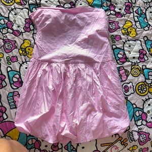 Pink Strapless Dress